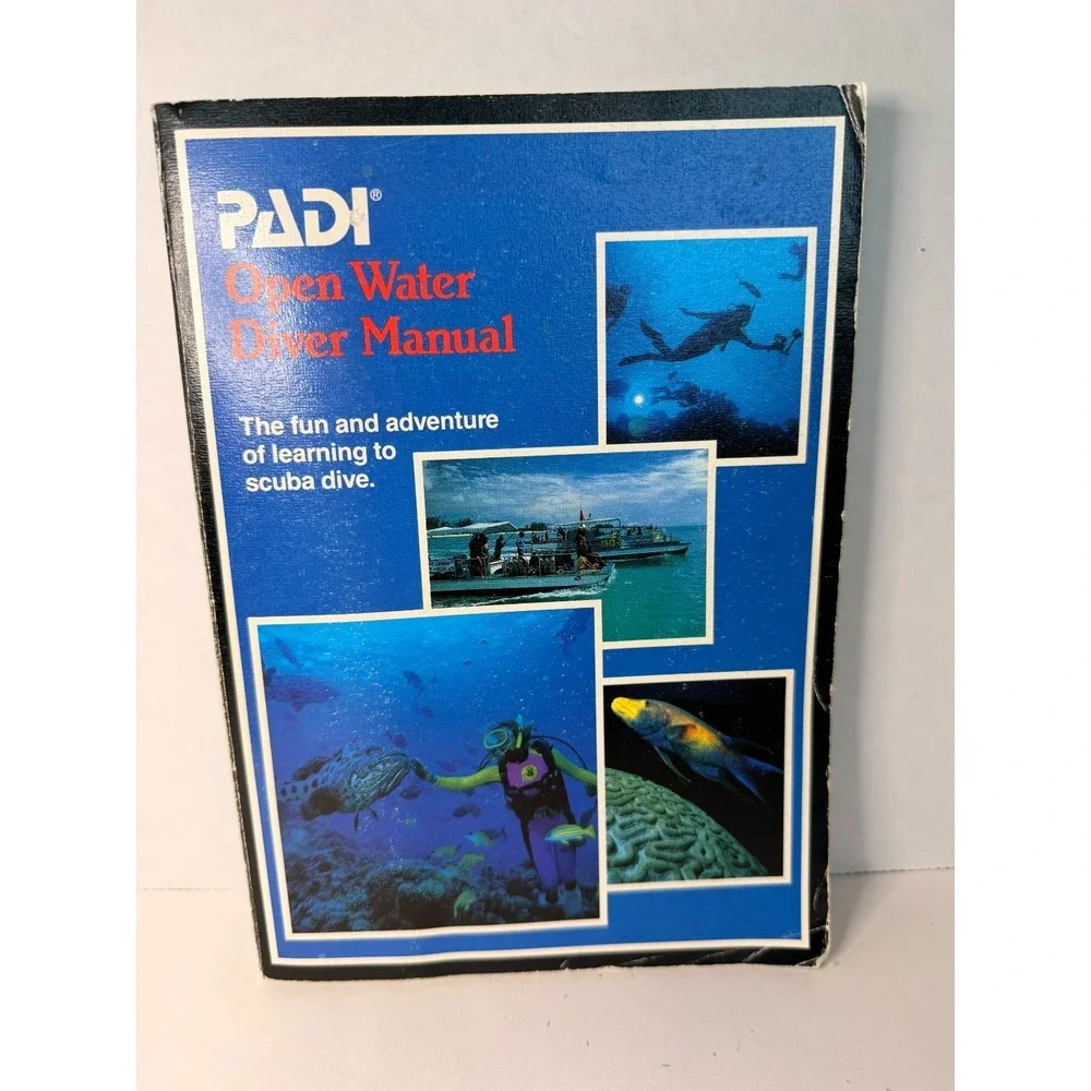PADI Open Water Diver Manual Scuba Diving Certification Training Guide Book